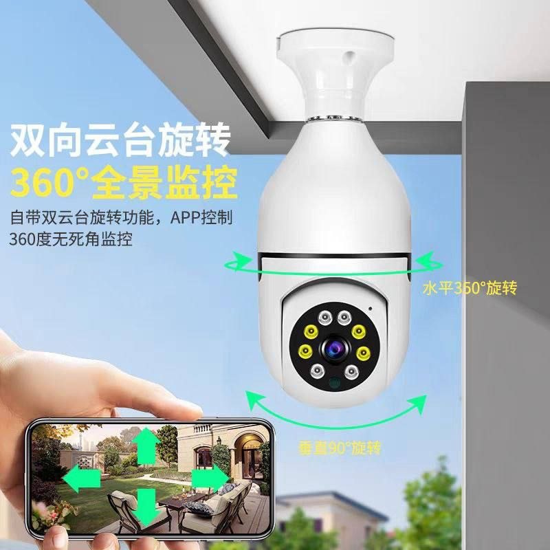 Panoramic Wifi Security Camera in use